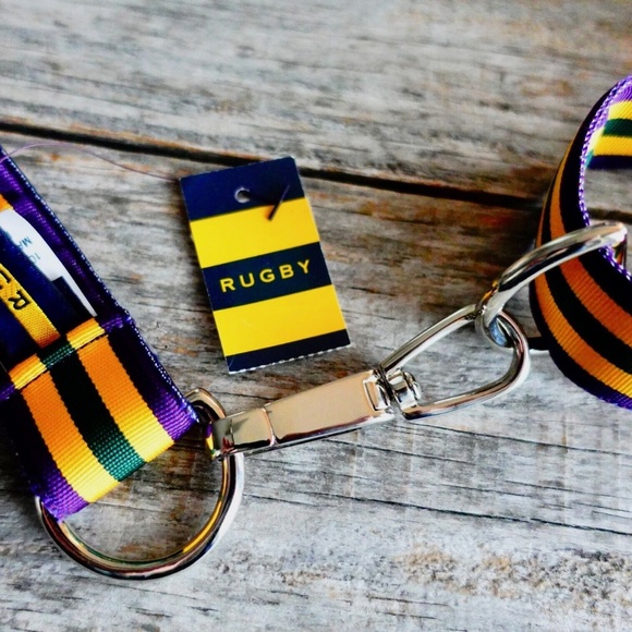 Ralph Lauren Rugby Belt Grosgrain Preppy Stripes Small Medium Adjustable - Picture 4 of 7